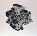 Silnik 1UZ-FE 1989 Pierwszy w świecie wentylator z napędem hydraulicznym